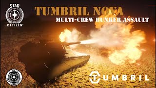 Star Citizen Bunker Assault with Tumbril Nova Tank [upl. by Dryfoos]