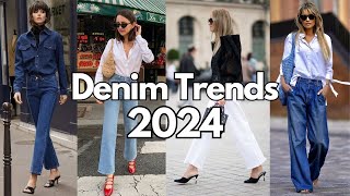 Top DENIM Trends 2024 [upl. by Einnaf595]