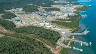 Bechtels Curtis Island LNG construction powers on [upl. by Haerdna]