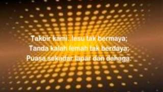 The Zikr  Ramadhan 2 Zaman  Lirik [upl. by Leopold]