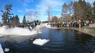 Pickerel Lake 2022 Sleds Skimming Water PT3 [upl. by Xavler]