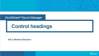 Control headings in Record Manager [upl. by Flosi953]