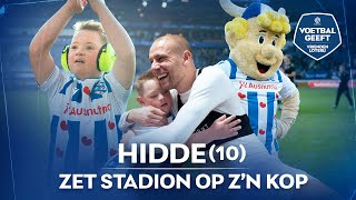 Hidde 10 zet stadion op zijn kop bij sc Heerenveen 💙 VoetbalGeeft [upl. by Eenram709]