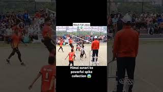 himal ko powerful spike collection 😱shorts trending volleyball viralvideo himalsunari8021 [upl. by Russell126]