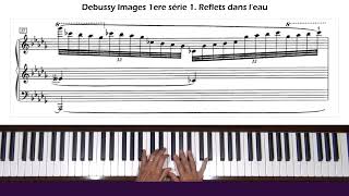 Debussy Images Reflets dans leau Piano Tutorial Part 2 [upl. by Killigrew660]