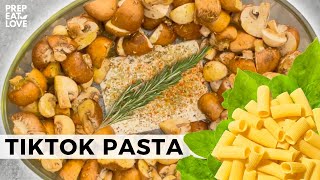 Pilze amp Spinat  die GENIAL VIRALE TIKTOK PASTA shorts [upl. by Aitnis]