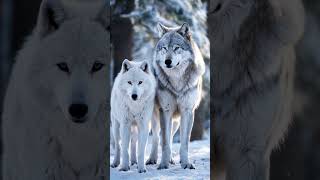 Majestic Snow Wolves A Gray Wolf Pair in the Winter Wilderness [upl. by Gwendolin]