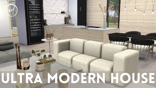 ULTRA MODERN HOUSE  Sims 4  CC SPEED BUILD [upl. by Buyer941]