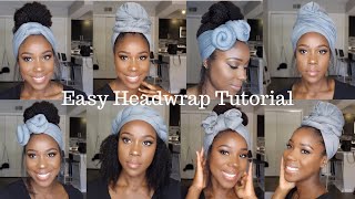 EASY HEADWRAP TUTORIAL How to 6 Styles  TheLifestyleLuxe [upl. by Olin]