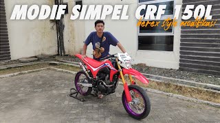 REVIEW CRF HEREX STYLE  spek sunmori dana pelajar mesin standar [upl. by Llehcim192]