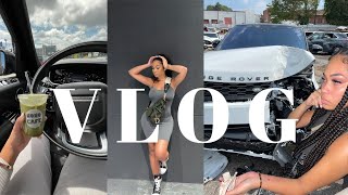 VLOGCRASHED MY LUXURY CAR  GOING OUT WFRIENDS IN ATLANTA  MY EVERYDAY LIFE MOREBriana Monique’ [upl. by Ahsiakal]