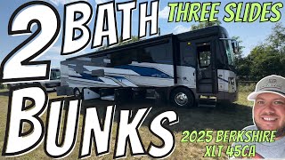 TWO Full Bath  Bunks Class A 2025 Berkshire XLT 45CA [upl. by Teryn]