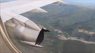 GRAVEL RUNWAY 737200 Landing in 2018 Dawson Yukon  Air North [upl. by Wiseman]