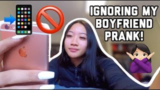 IGNORING MY BOYFRIEND FOR 24 HOURS PRANK 🙅🏻‍♀️HE CRIES [upl. by Allak225]