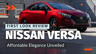 2024 Nissan Versa First Look The USAs Most Affordable FourDoor Sedan [upl. by Eneloc212]