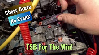 2014 Chevy Cruze No Crank  TSB for the Win [upl. by Gussy534]