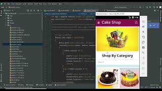 Cake Order Shopping Online Android App  Full Explanation [upl. by Huxham571]