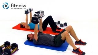 Upper Body Tabata Workout  Intense 60 Minute Back Shoulders and Arms Workout [upl. by Sigler]