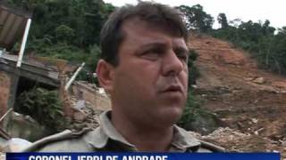 Mudslides hit coastal Brazilian town [upl. by Notrem]