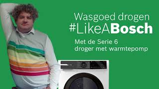 Energiezuinig drogen met Bosch Serie 6 warmtepompdroger [upl. by Mauro]