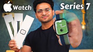 Apple Watch Series 7 ⌚️Unboxing amp Quick Review 🔥 My New SmartWatch 🤑 [upl. by Adorl]