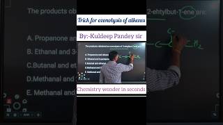 Trick for ozonolysis of alkenes class 12 chemistry best trick chemistryolympiad jee iitjee [upl. by Enialed]