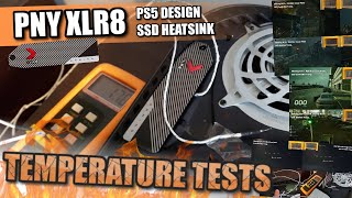 PNY XLR8 PS5 SSD Heatsink  TEMPERATURE TESTS [upl. by Adnuhsar]