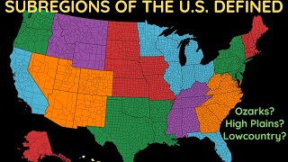 Subregions of the US Defined [upl. by Hole]