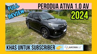 Full Review Perodua Ativa 10 AV 2024 [upl. by Fang]