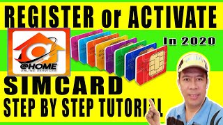 Paano Magactivate ng Sim Card Sa Home Online Services in 2020 Using Phone and PC [upl. by Litman]