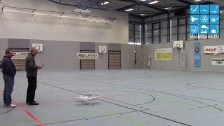 GERHARD BALZAREK GERMANY SINGLE FLIGHT DEUTSCHE MEISTERSCHAFT INDOOR KUNSTFLUG F3P DAEC 2015 [upl. by Elsinore]