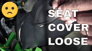 RESTORING 2004 COPART SLK 320 FLOOD CAR  PART 43 REINSTALLING LOOSE DRIVERS SEAT COVER [upl. by Nollaf]