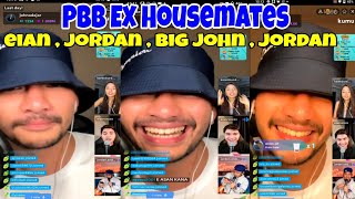 PBB EXHOUSEMATES EIAN RANCES  JORDAN ANDREWS  BIG JOHN amp KAREN BORDADOR KUMU LIVE UPDATE [upl. by Luz]