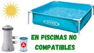 CÓMO INSTALAR UNA DEPURADORA EN UNA PISCINA PEQUEÑA  sin conexiones [upl. by Nlycaj]