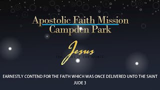 Apostolic Faith Mission Campden Park Live Stream  Sunday Morning Service  13th October 2024 [upl. by Yemane420]