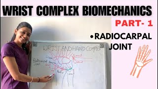 WRIST JOINT COMPLEX BIOMECHANICS  RADIOCARPAL JOINT  wrist [upl. by Silber]