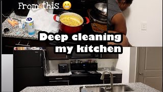 Deep cleaning the kitchen [upl. by Ynahpets]