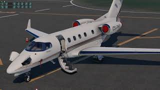 X Plane 2021 Aérobask Phénom 300 Partie 1 cold and dark LFRS [upl. by Airamzul]