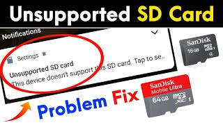 How To Fix Unsupported SD Card  Unsupported SD Card Ko Format Kaise Kare  Unsupported SD Card Fix [upl. by Amluz]