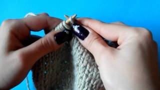 Eastern uncrossed knit stitch [upl. by Trilbee]