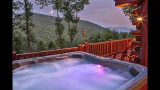 Blue Sky Cabin Rentals  Bears Den Heights  2 bedroom with hot tub outdoor fireplace [upl. by Enamrahs440]