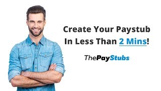 Learn How To Create A Paystub In Less Than 2 Minutes [upl. by Charlet]