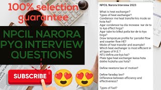 NPCIL NARORA PYQ MECHANICAL QUESTIONS [upl. by Knoll]