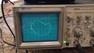 Part 2 Coupled oscillator two massspring system on Comdyna GP6 analog computer [upl. by Edobalo253]