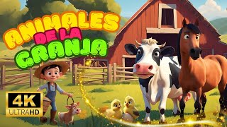 SONIDOS de ANIMALES de la GRANJA  canciones infantiles arkoiris [upl. by Atikahc]