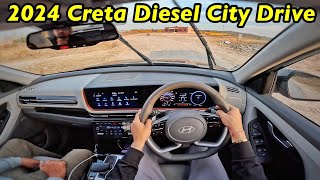 2024 Creta Diesel Automatic City Drive Review🔥 Aayushssm [upl. by Tioneb847]