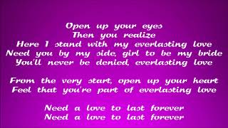 The Love Affair  Everlasting Love Lyric Video [upl. by Nal]