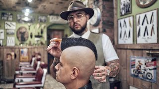 💈 ASMR BARBER  How a MOHAWK is born  The LEGENDARY 80s haircut [upl. by Thane]