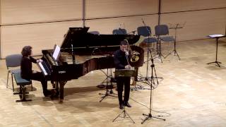 Divertimento Ensemble  György Kurtág  Sei pezzi per trombone e pianoforte  Rondò 2013 [upl. by Jandy]