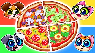 LETS MAKE PIZZA 🍕 FUN INTERACTIVE GAMES FOR FOODIES 🤤 CHALLENGE 😻kids [upl. by Eilra]